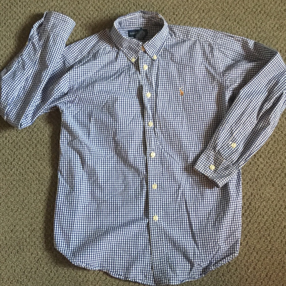 Polo Ralph Lauren blue/white checkered button down